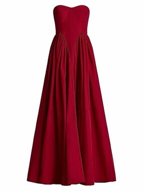 ZAC POSEN TAFETTA DROP WAIST DRESS